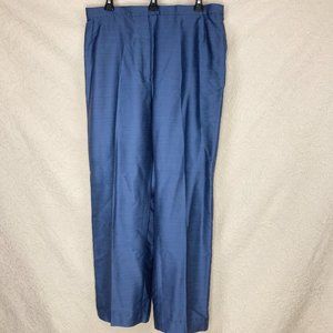 Lafayette 148 Silk/Mohair/Rayon Blend High-Waisted Trousers Sz 16